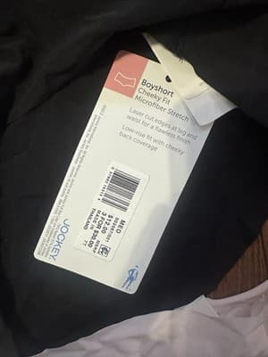 3 RACHEL ZOE Jockey Women’s Medium Boyshort Panties Black Pink Microfiber Cheeky - Thumbnail 2