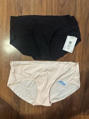 3 RACHEL ZOE Jockey Women’s Medium Boyshort Panties Black Pink Microfiber Cheeky - Thumbnail 3