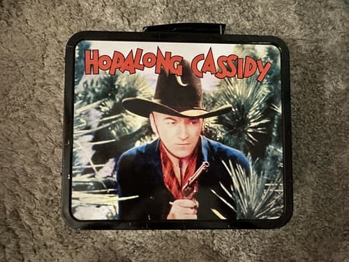 Metal Lunchbox "Hopalong Cassidy" Retro Reproduction 2008 - Thumbnail 2