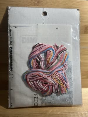 Vintage Dimensions Stamped Cross Stitch Kit Skinny/Make My Friends Fat 6810 Pigs - Thumbnail 2