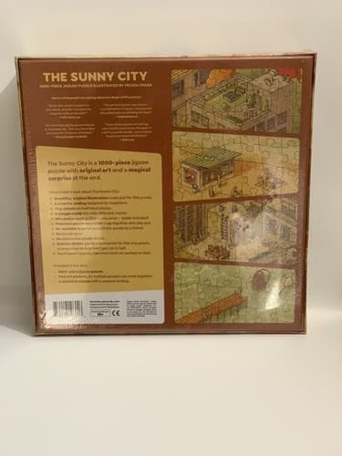 The Sunny City - 1000-Piece Jigsaw Puzzle from The Magic Puzzle Company Open box - Thumbnail 3