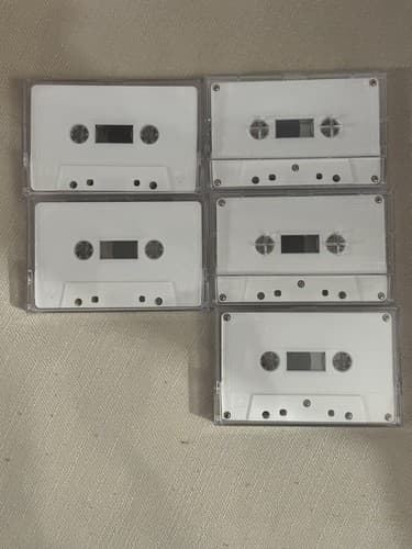 LEADERLESS 90 Minute BLANK CASSETTE TAPES Lot Of 5 Vintage 80s - Thumbnail 3