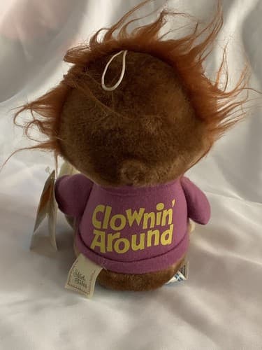 Vintage Hasbro Softies Bogey Orangutan Plush Shirt Tales Monkey 1981 w/ Tag - Thumbnail 2