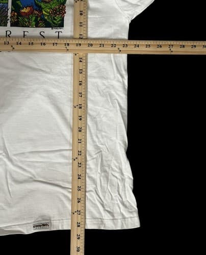 Men’s XL Rainforest Crazy Shirts White Hawaii Nature Long Sleeve T-Shirt - Thumbnail 3