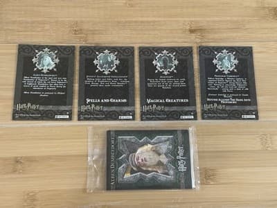 Harry Potter Trading Cards 1 Pack Of 4 Rare Stupefy! Dementor Dumbledore Profess - Thumbnail 2