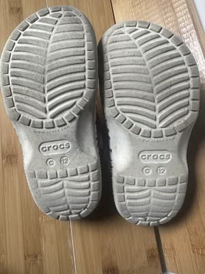 Crocs Comfort Kids Classic Clog Teal Black Pink Black Zebra and Clitter Size 12 - Thumbnail 5