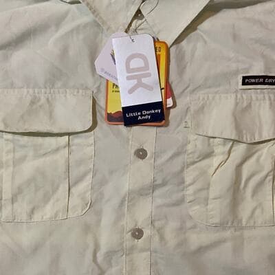 Womens Little Donkey Andy Power Dry Long Sleeve Roll Sleeve Tab Shirt-Medium - Thumbnail 3