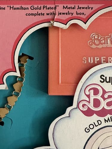 Vintage 1977 Barbie SuperStar Gold Medal Jewelry Set Rare - Thumbnail 2