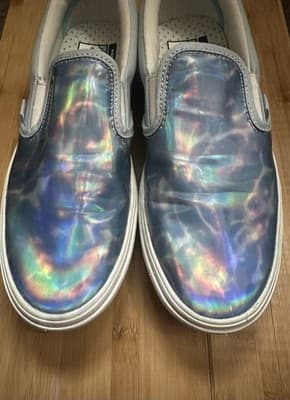 Vans Autism Acceptance Comfycush Slip-On Sneaker Iridescent Sensory Dream 7.5 W - Thumbnail 6