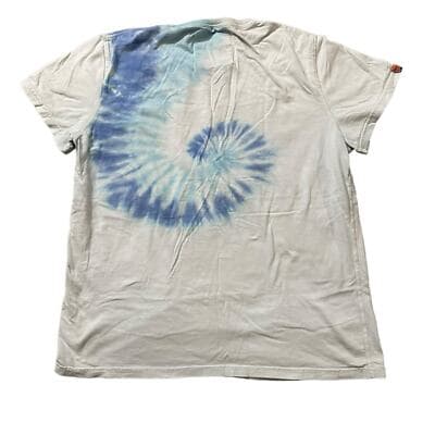 Mens Tie dye Superdry Surf Tee T-Shirt Large Blue - Thumbnail 2