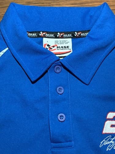 Rusty Wallace NASCAR Chase Authentics Short Sleeve Polo Embroidered Shirt Large - Thumbnail 3