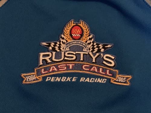 Rusty Wallace NASCAR Chase Authentics Short Sleeve Polo Embroidered Shirt Large - Thumbnail 4