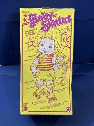 Vintage Doll Baby Skates 1982 Original Box 15" T Mattel Instructions - Thumbnail 6
