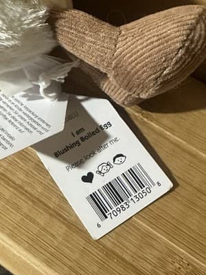BNWT Jellycat Amuseables Blushing Boiled Egg 5.5” Retired - Thumbnail 4