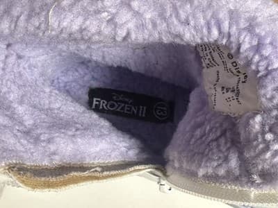 Disney FROZEN 2 Elsa Anna Glitter Silver Zipper Boots Girls Kids 13 - Thumbnail 6
