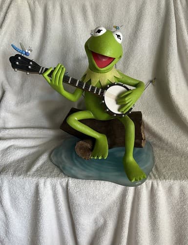 Disney "KERMIT THE FROG" Big Fig COSTA ALAVEZOS "Rainbow Connection" 18" STATUE - Thumbnail 5