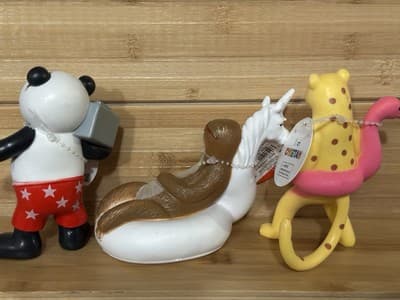 3 Ankyo Circus Zoo Party Animals Toys Figures Cake Toppers Panda Sloth & Cheetah - Thumbnail 3
