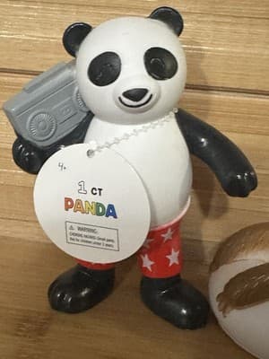 3 Ankyo Circus Zoo Party Animals Toys Figures Cake Toppers Panda Sloth & Cheetah - Thumbnail 4