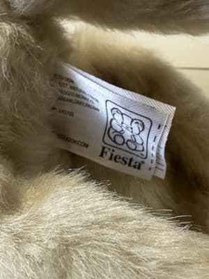 Fiesta Hanging Monkey Plush Stuffed Animal White Snow - Thumbnail 3