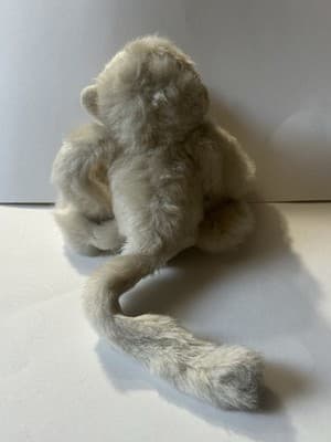 Fiesta Hanging Monkey Plush Stuffed Animal White Snow - Thumbnail 2