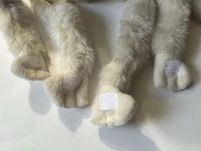 Fiesta Hanging Monkey Plush Stuffed Animal White Snow - Thumbnail 4