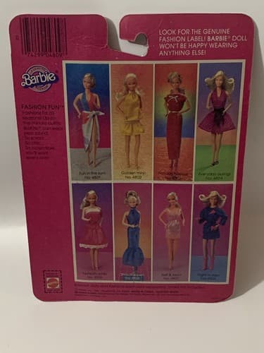 BARBIE DOLL 1983 VINTAGE FASHION FUN PERFECTLY PINK 4805 Sealed - Thumbnail 2