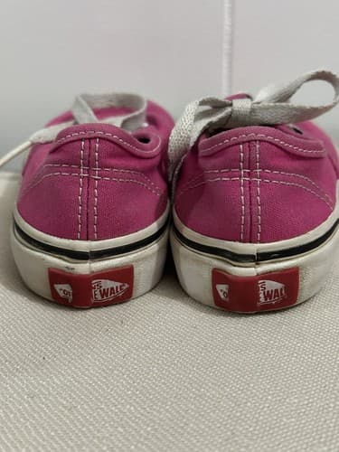 Vans Girls Athletic Shoes Toddler Kids Size 10.5 US Pink Off The Wall Lace Up - Thumbnail 3