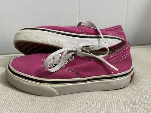 Vans Girls Athletic Shoes Toddler Kids Size 10.5 US Pink Off The Wall Lace Up - Thumbnail 5