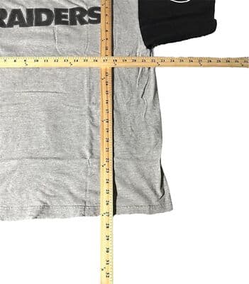 Vintage Y2K NFL Raiders Colorblock T-Shirt Tee Mens Large - Thumbnail 2