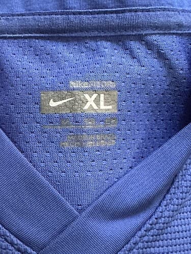 NIKE FitDry Men's Brasil CBF Match BLUE Soccer Jersey Mens Size XL #7 Futbol - Thumbnail 5