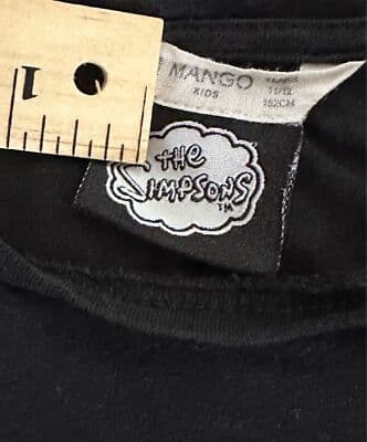 Mango Kids glow in the dark Bart Simpson Shock T-Shirt Girls 11/12 - Thumbnail 4