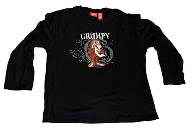 Womens Disney Grumpy 3/4 Sleeve Shirt - Thumbnail 2