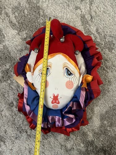 RARE Tilly Collectibles Jester Soft Sculpture 1980 House That Tilly Built Art - Thumbnail 10