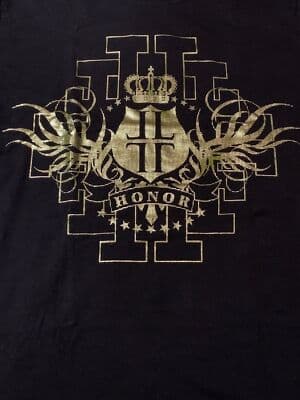 LL Cool J Men’s Graphic Logo T-Shirt size Large Black Gold Rap Tee streetwear - Thumbnail 2