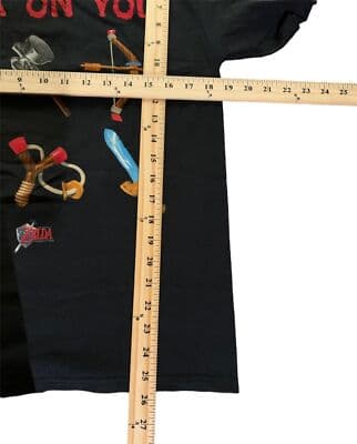 Vintage Legend of Zelda Don’t Make Me Go Zelda On You Graphic T-Shirt Men’s M - Thumbnail 2