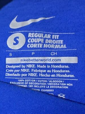 Nike Small Unleash Speed Swoosh Mens T-Shirt Blue Silver Graphic - Thumbnail 3