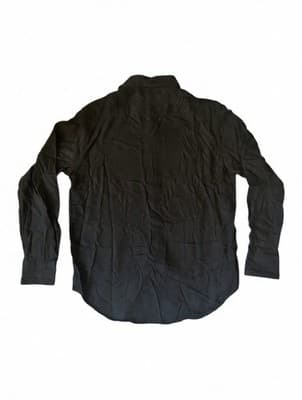 Robert Graham Classic Fit M Dress Shirt Solid Black - Thumbnail 3