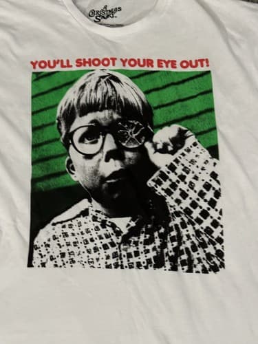 A CHRISTMAS STORY Graphic T-shirt Ralphie You'll Shoot Your Eye Out Sz 2XL - Thumbnail 2