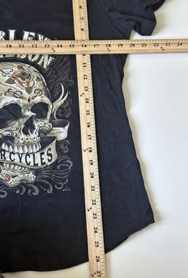 Harley Davidson Nassau Bahamas Shirt Women L Black Short Sleeve T-shirt - Thumbnail 3