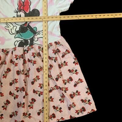 Upcycled Minnie Mouse Dress Adult Womens medium Handmade - Thumbnail 3