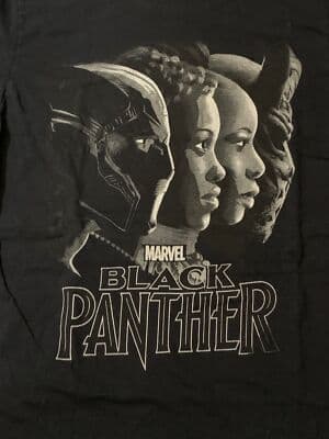 Mens Medium Marvel Black Panther Graphic T-Shirt - Thumbnail 2