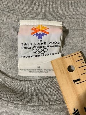 2002 Salt Lake City Olympics Winter Games T-Shirt mens size medium vintage - Thumbnail 5