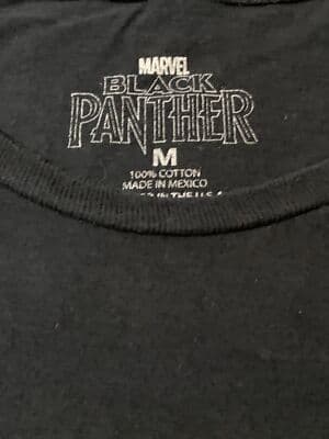 Mens Medium Marvel Black Panther Graphic T-Shirt - Thumbnail 4