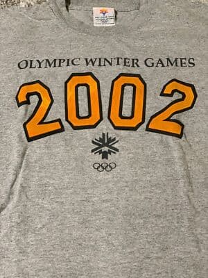 2002 Salt Lake City Olympics Winter Games T-Shirt mens size medium vintage - Thumbnail 2