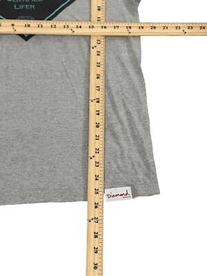 Diamond Supply Co Certified Lifer T Shirt Medium Heather Gray - Thumbnail 4