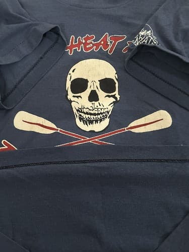 Vintage 90s Paddle or Die Skull Faded T Shirt Large Single Stitch Cheat River - Thumbnail 5