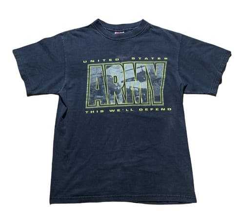 90s Vintage USA Army T Shirt M Military United States PROPPER This We’ll Defend - Thumbnail 2