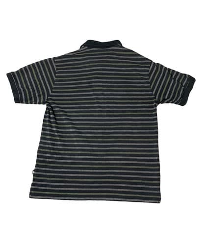 Izod XFG Mens Size Medium Black Striped Short Sleeve Golf Polo Shirt Xtra Dry - Thumbnail 3