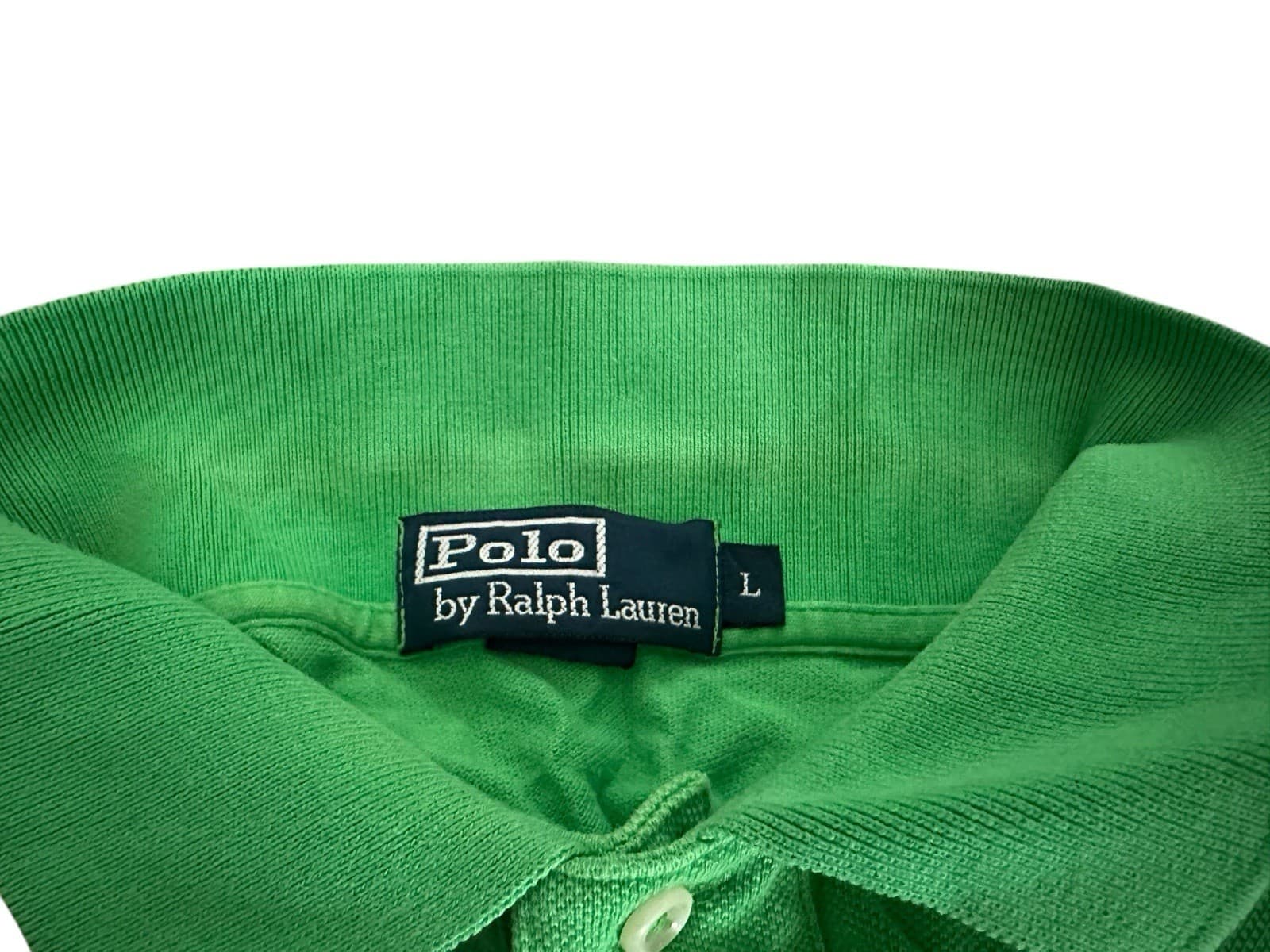 POLO by RALPH LAUREN Classic Polo Shirt w Small Pony Logo in Green Sz Large L - Thumbnail 4