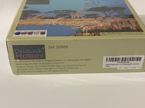 Original Hobby® "Life On The Safari" 3D Wood Puzzle 5-Pack Wooden w/ Paint New - Thumbnail 3